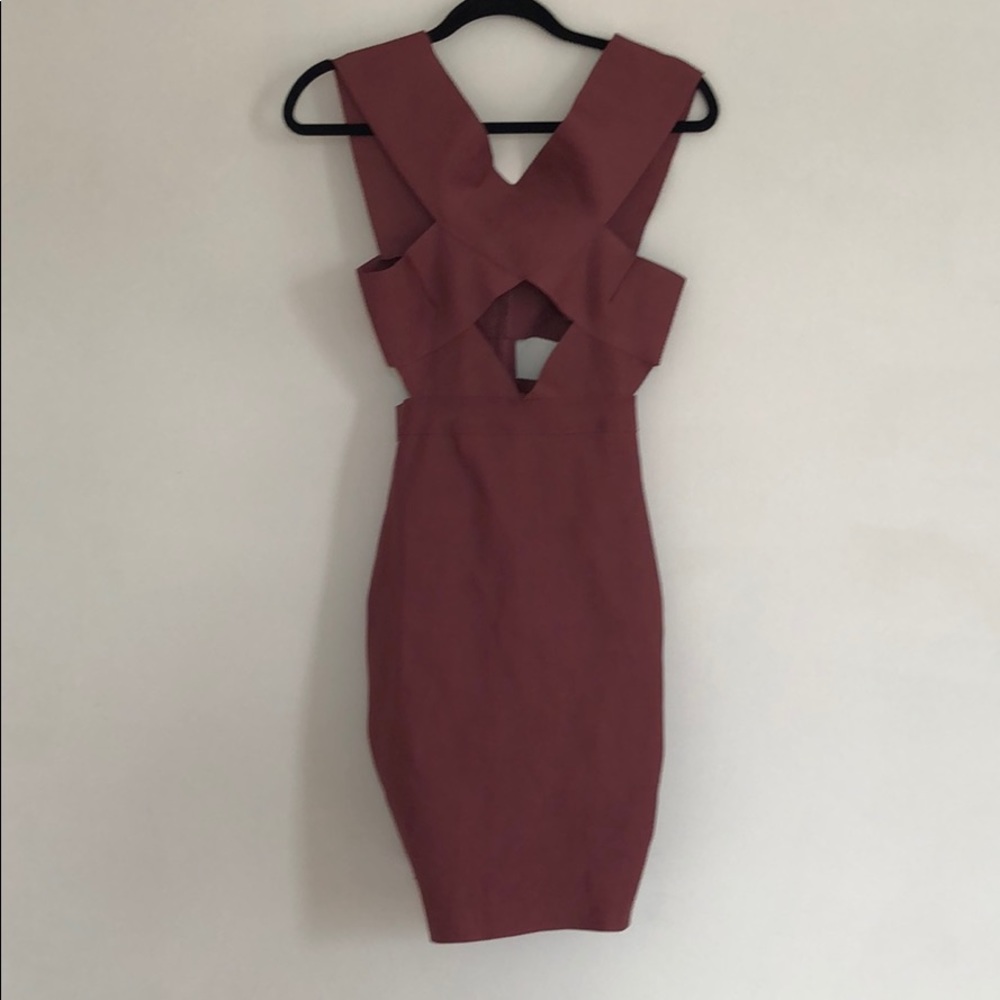 Bandage Dress - mauve